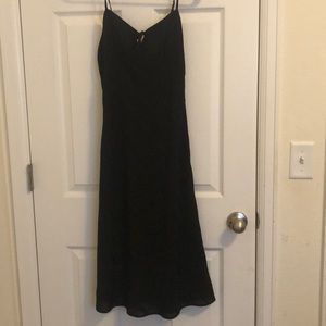 Black midi dress